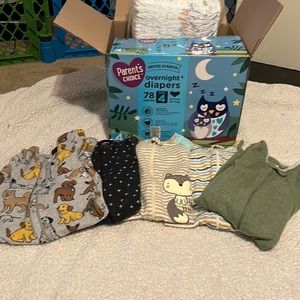Baby Bundle- Sleepers and Overnight Diapers